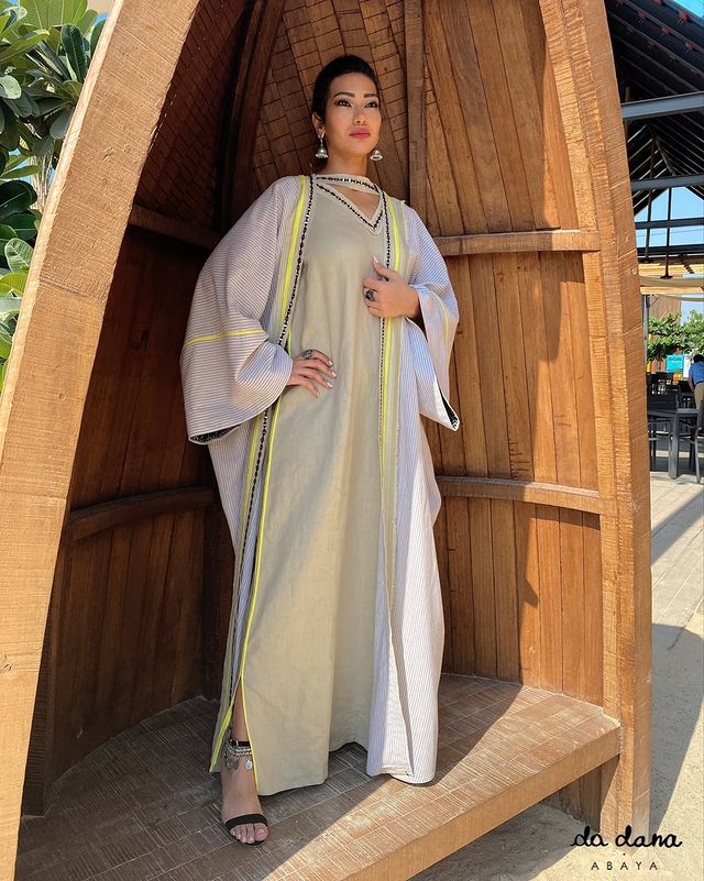 Linen Abaya with Dress