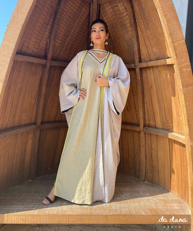 Linen Abaya with Dress
