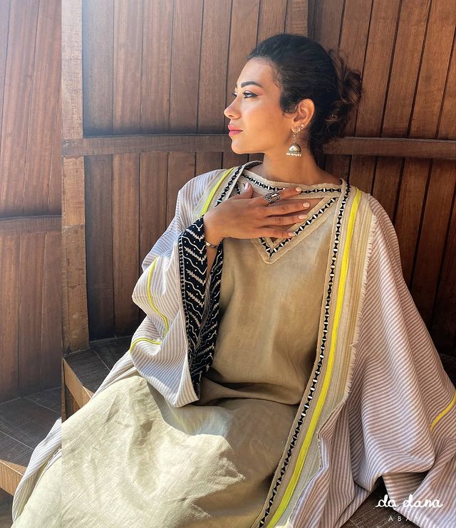 Linen Abaya with Dress