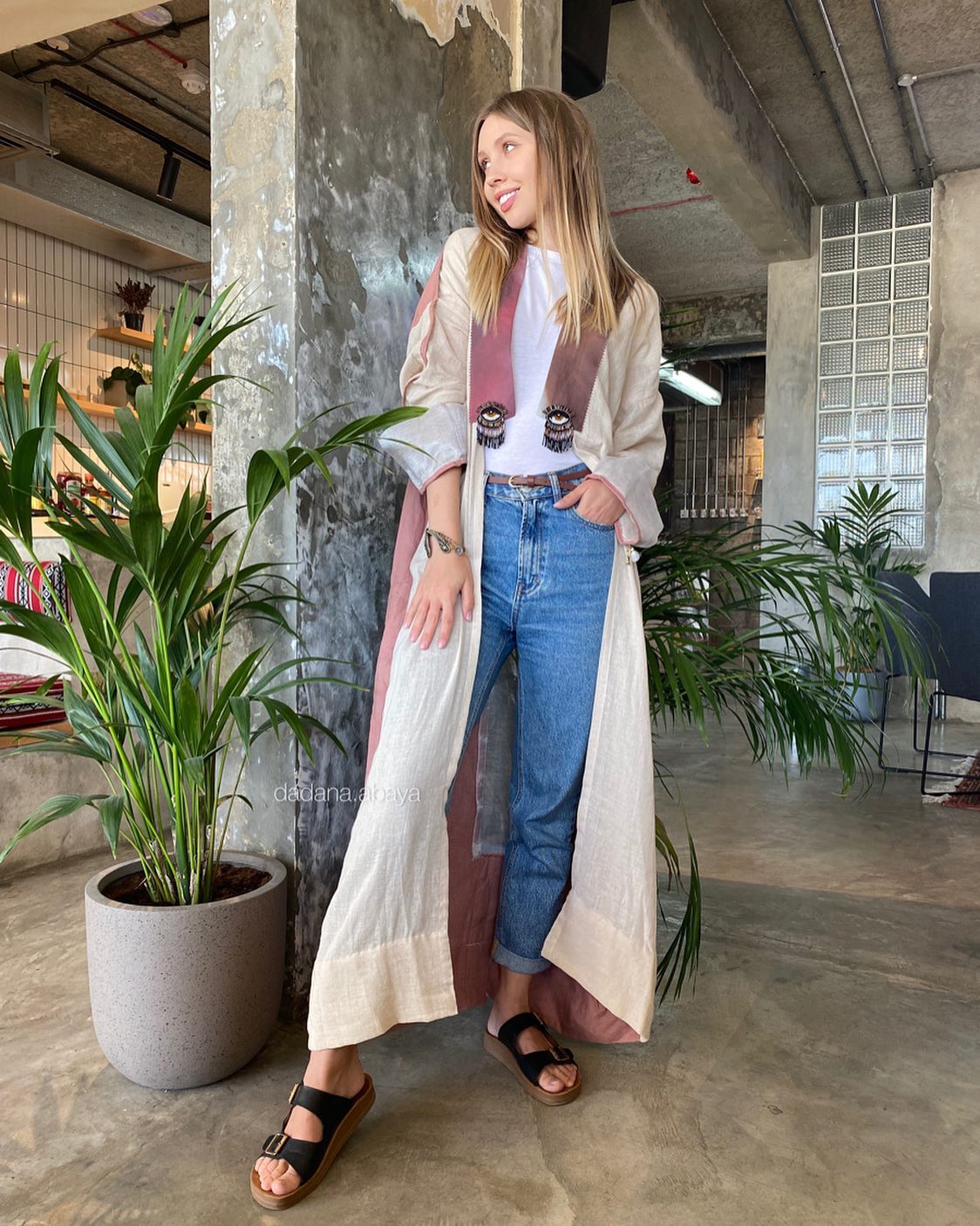 Eye Linen Casual Abaya