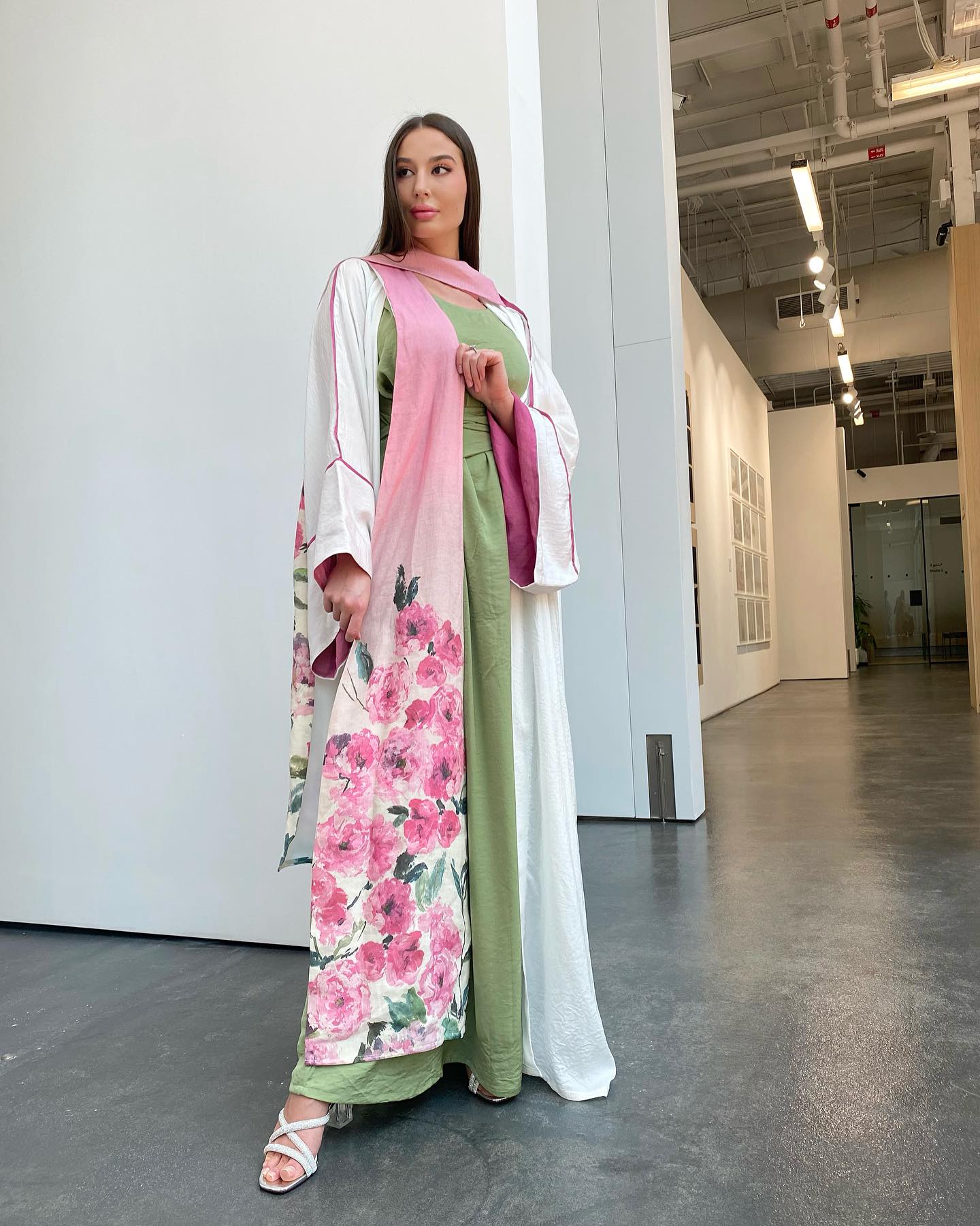 Shawls Abaya with waist dress