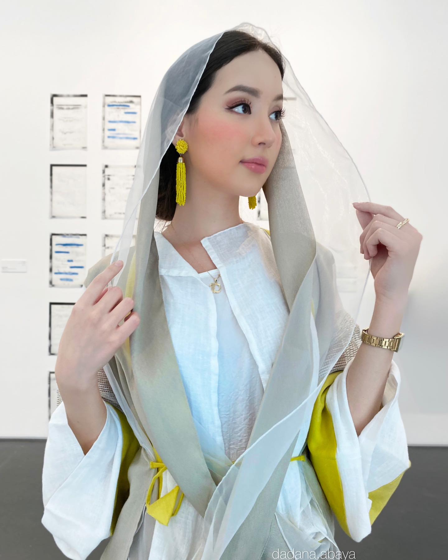 Linen Kimono with Overall