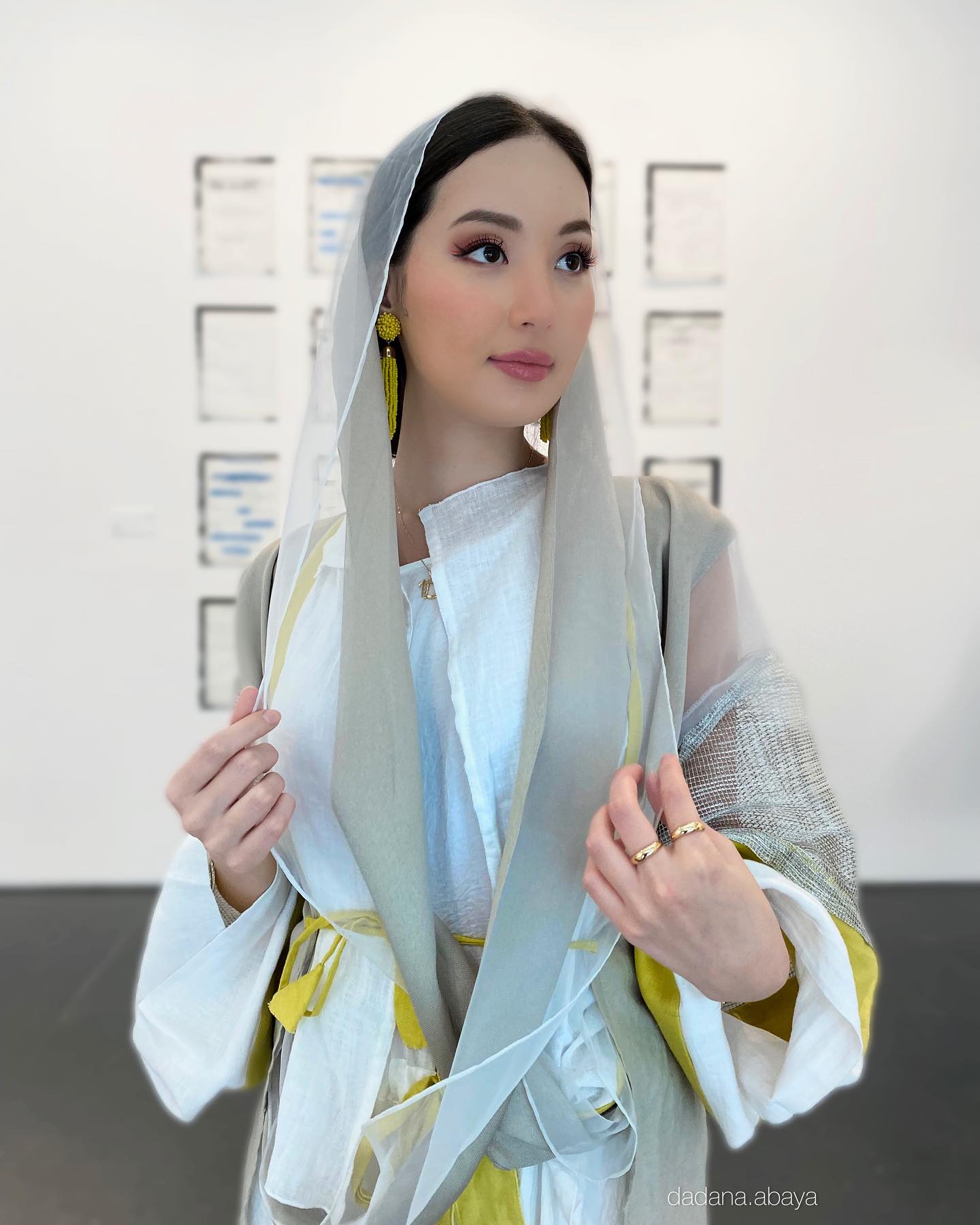 Linen Kimono with Overall