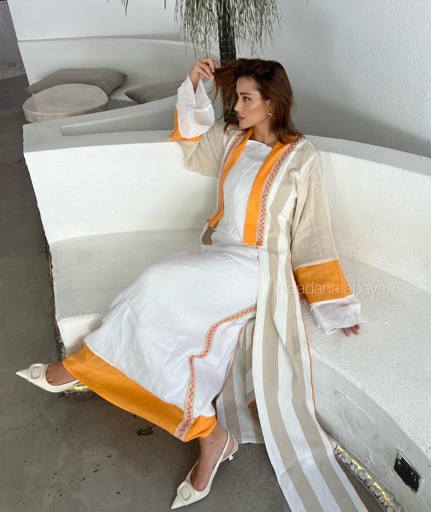 Linen Kimono with Skirt