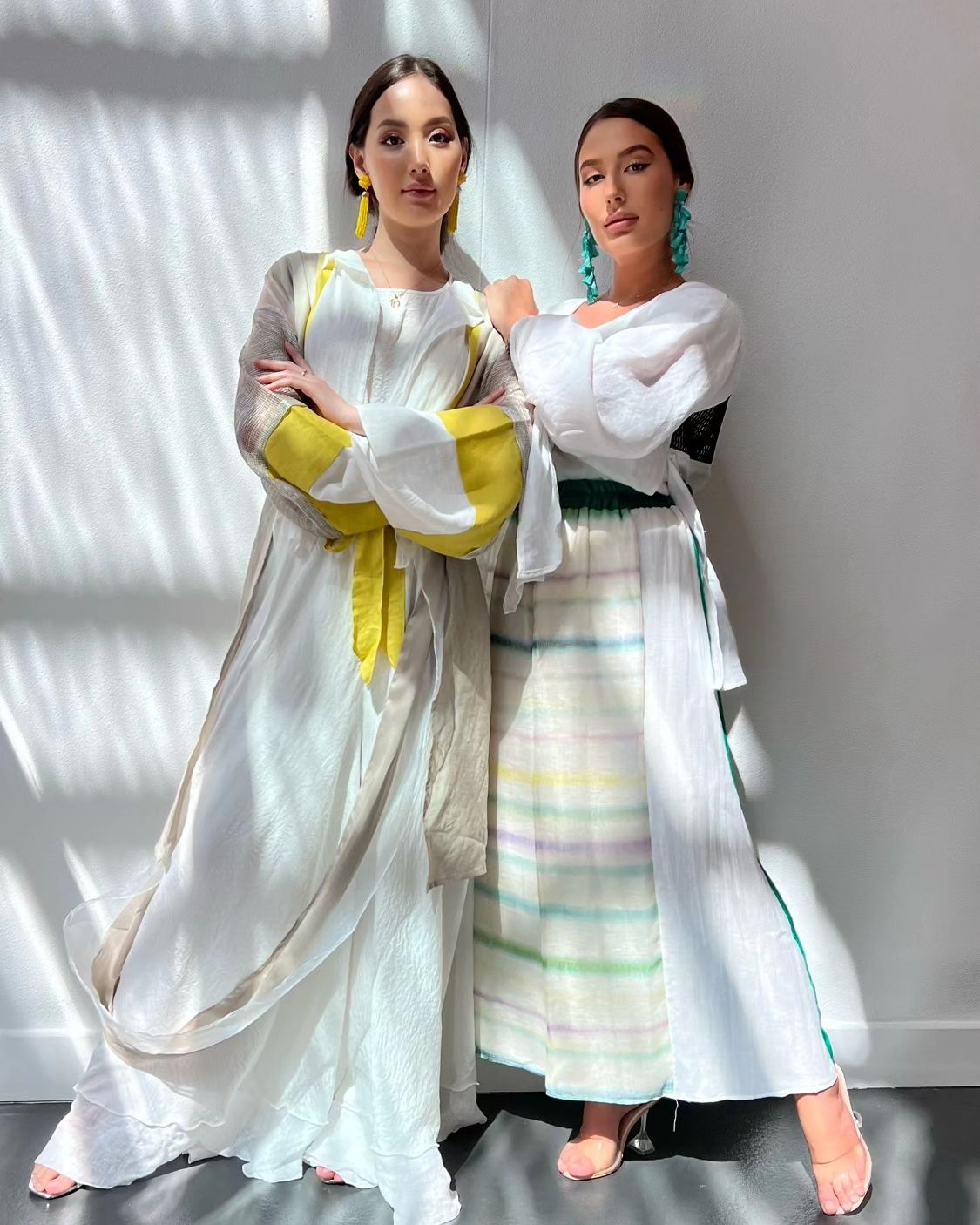 Linen Kimono with Overall