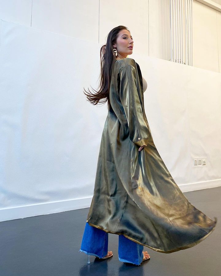 Double Side Golden Abaya
