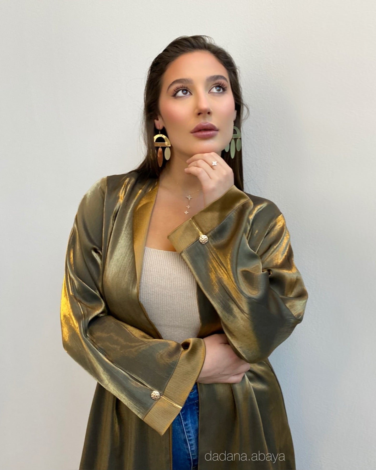 Double Side Golden Abaya