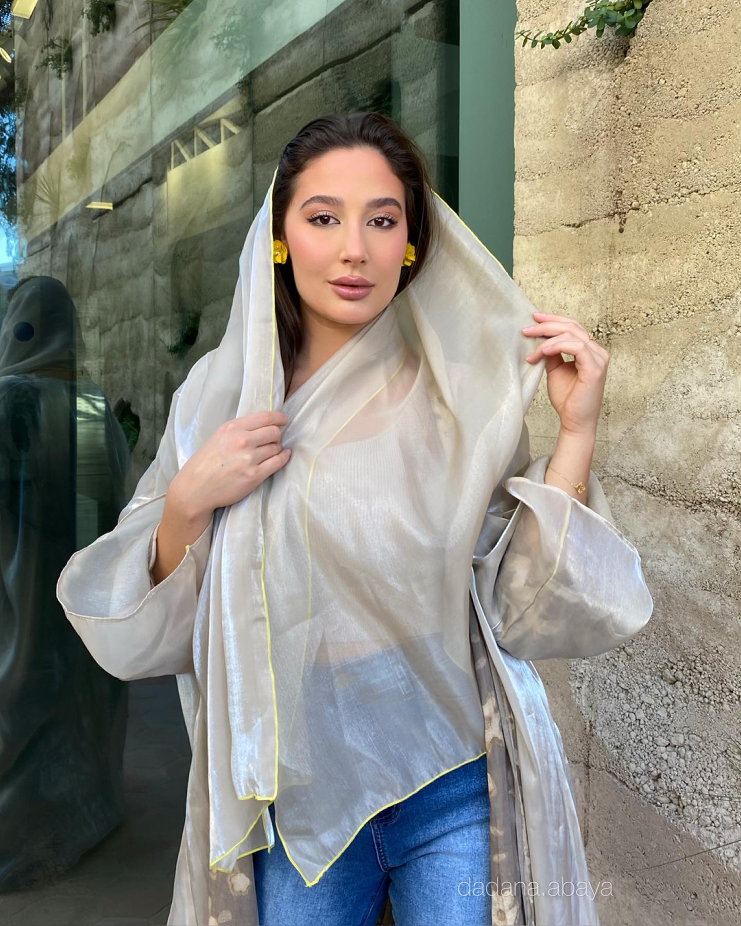 Double Side Shimmery Abaya