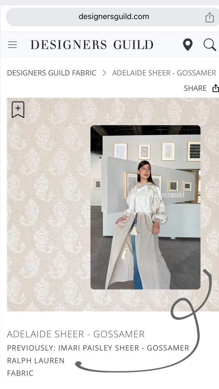 Ralph Lauren mixed abaya