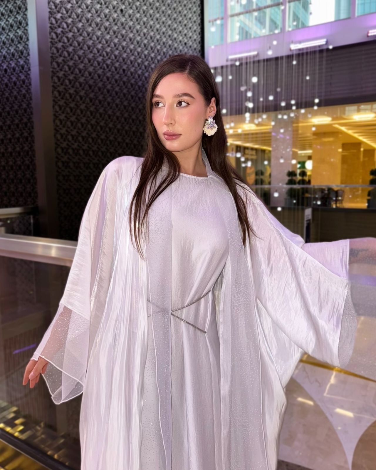 Bridal Abaya with Dress