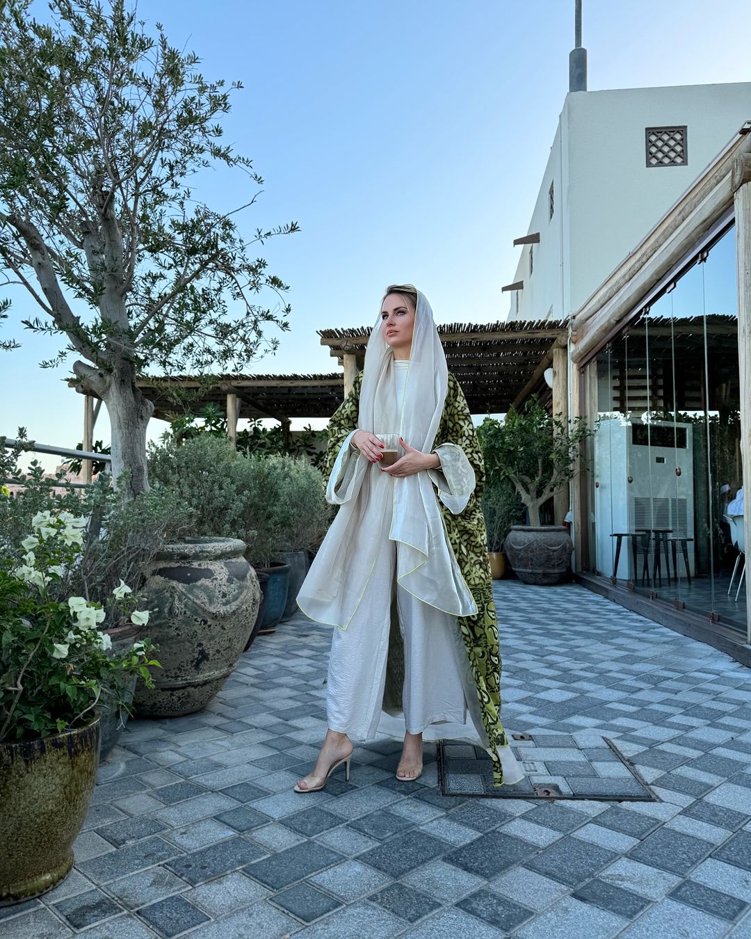 Double Face Abaya